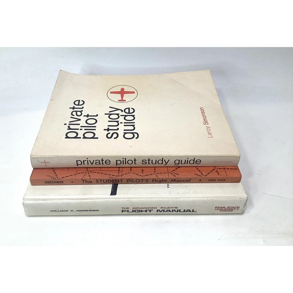 3 Books The Student & Advanced Pilot's Flight Manual  Kershner 69 Private‎ Study
